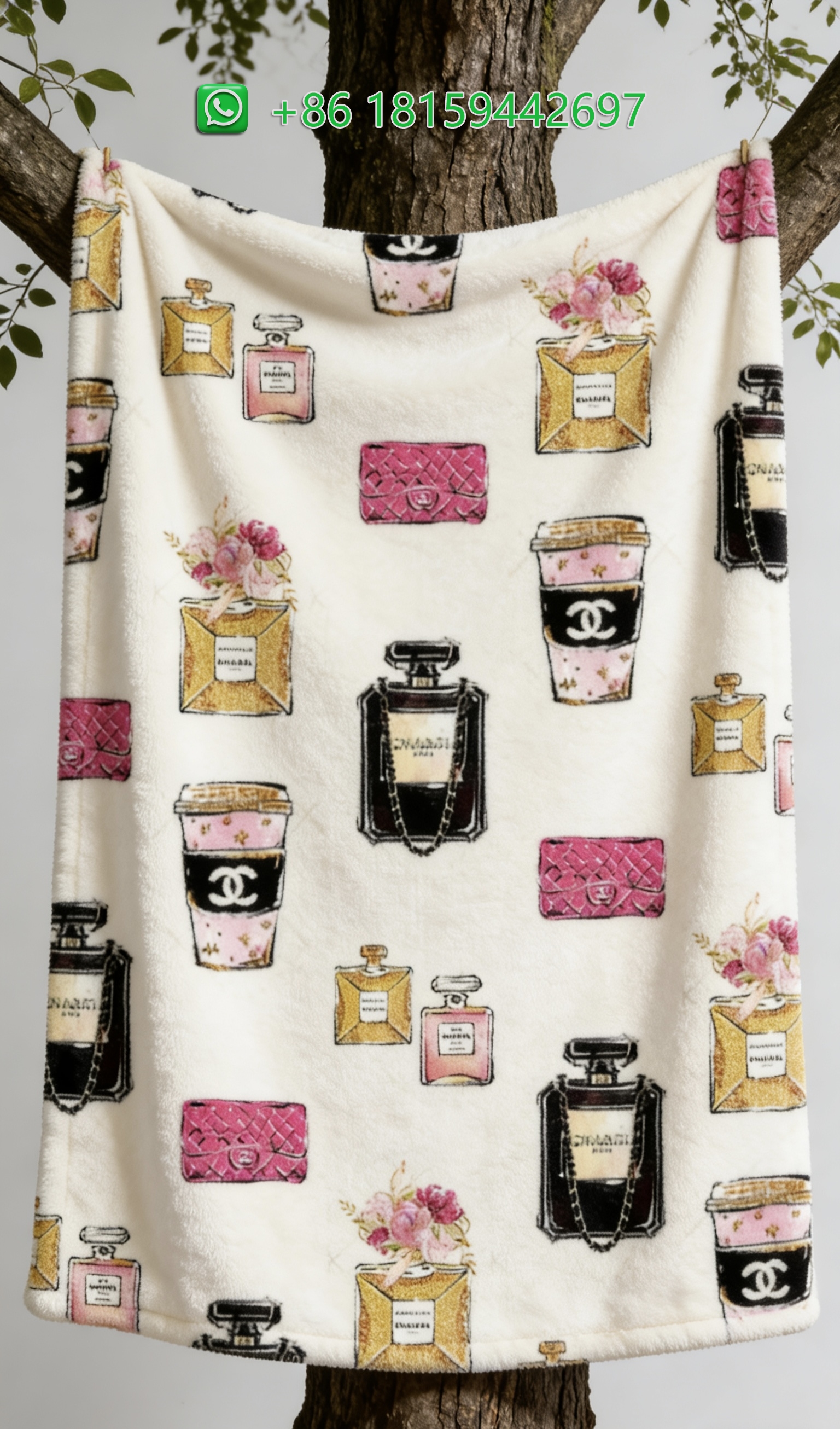 Chanel Throw Blankets